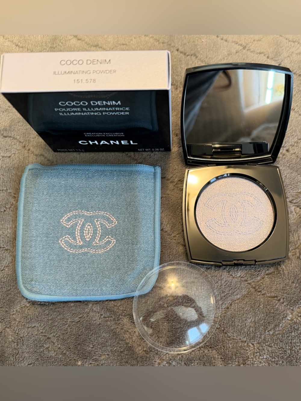 💯Auth CHANEL Coco Denim Illuminating Powder – Limited Edition, Sold Out & RARE!
